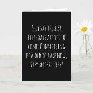 Tarjeta Cumpleaños de edad divertida