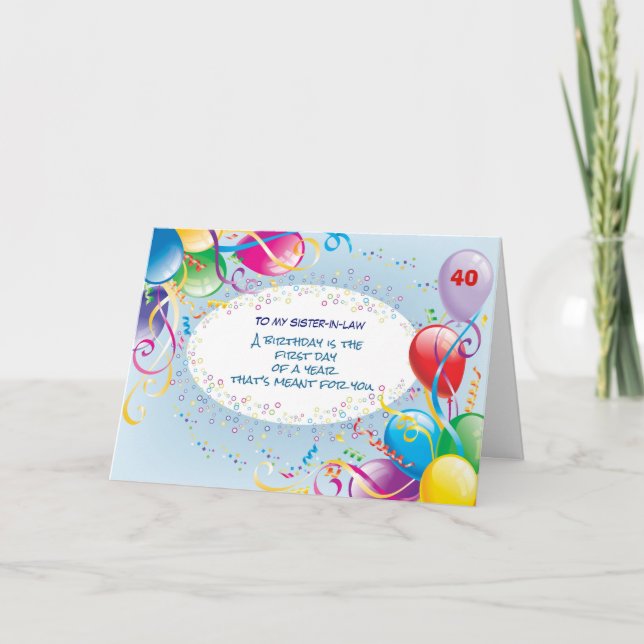 Tarjeta Cumpleaños de encargo de la edad 40 de la relación (Anverso)