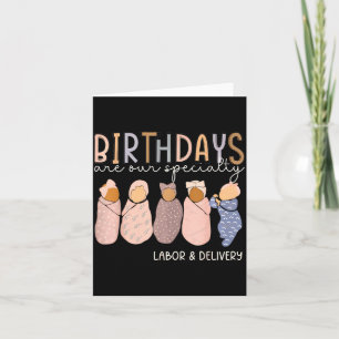 Tarjeta Cumpleaños de enfermeras de L y D son especiales