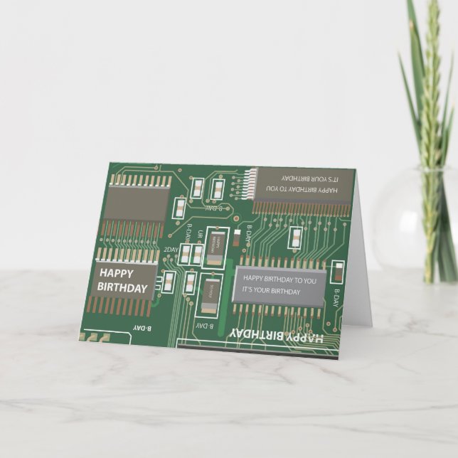 Tarjeta cumpleaños de equipo (Anverso)