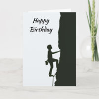 Cumpleaños de escalador de rocas y montañas