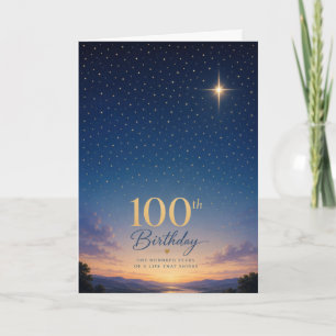 Tarjeta Cumpleaños de estrellas número 100