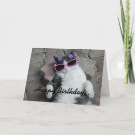 Tarjeta Cumpleaños de Feline Diva