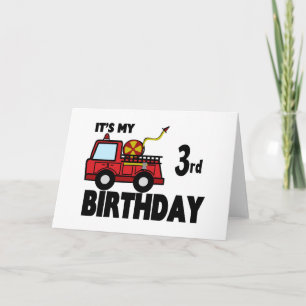 Tarjeta Cumpleaños de FireTruck