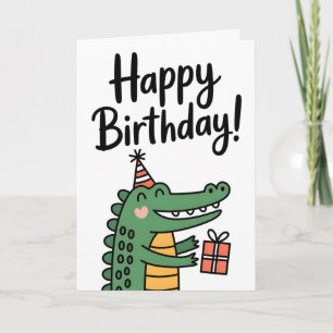 Tarjeta Cumpleaños de flamenco brillante y lindo