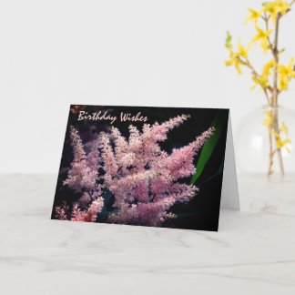Tarjeta Cumpleaños de Flor Rosa en llamas