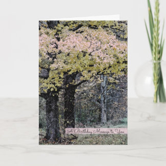 Tarjeta Cumpleaños de Forest Pastel