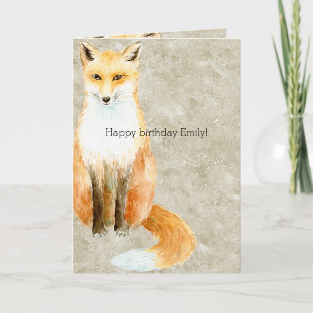 Tarjeta Cumpleaños de Fox (Anverso)