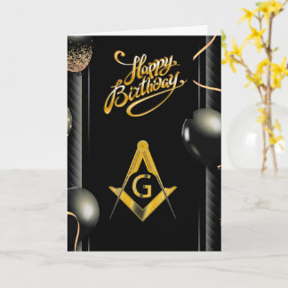 Tarjeta Cumpleaños de Freemason