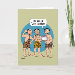 Tarjeta Cumpleaños de Funny Cavemen