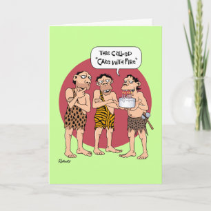 Tarjeta Cumpleaños de Funny Cavemen