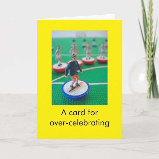 Tarjeta cumpleaños de fútbol (Anverso)