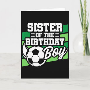 Tarjeta Cumpleaños de fútbol - Cumpleaños hermana - Cumple