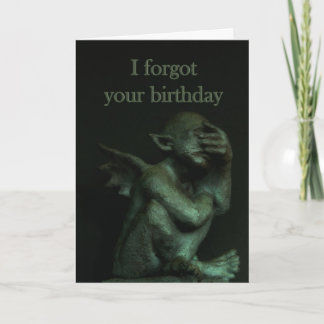 Tarjeta Cumpleaños de Gargoyle~belated