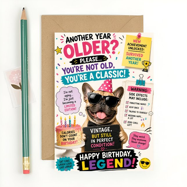 Tarjeta Cumpleaños de gato divertido (Subido por el creador)