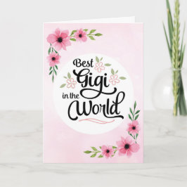 Tarjeta Cumpleaños de Gigi - el mejor Gigi en el mundo