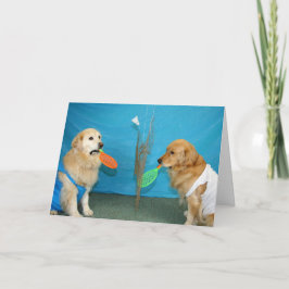 Tarjeta Cumpleaños de Golden Badminton