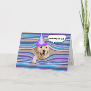 Tarjeta Cumpleaños de Golden Retriever