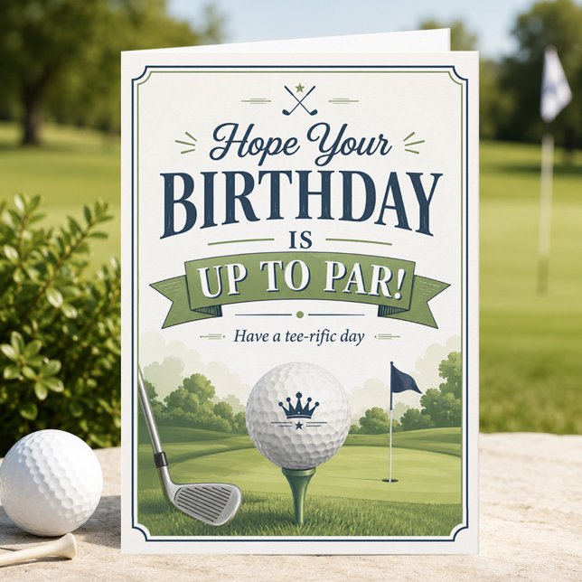 Tarjeta Cumpleaños de Golf Hasta La Par Rendido (Subido por el creador)