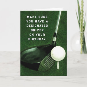 Tarjeta Cumpleaños de Golf Personalizado