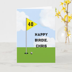 Tarjeta Cumpleaños de Golf Personalizado
