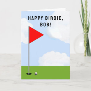 Tarjeta Cumpleaños de Golf Personalizado