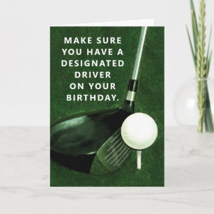 Tarjeta Cumpleaños de Golf Personalizado