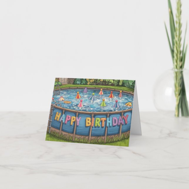 Tarjeta cumpleaños de grupo portátil (Anverso)