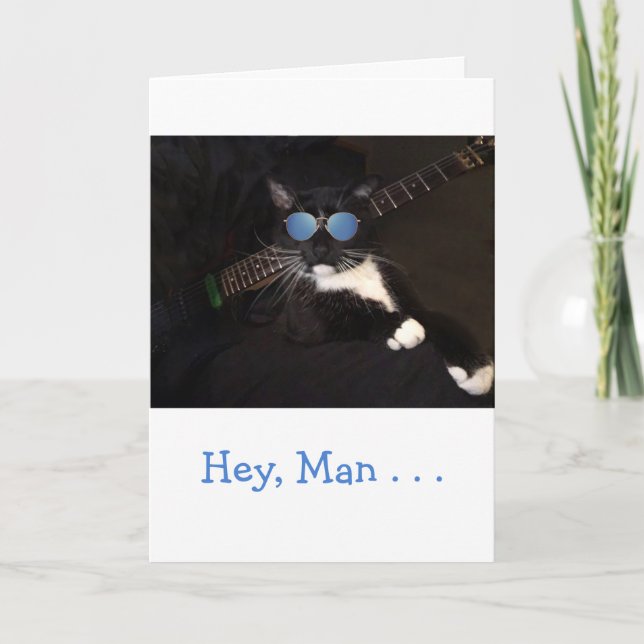 Tarjeta Cumpleaños de Guay Cat (Anverso)