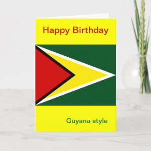 Tarjeta Cumpleaños de Guyana