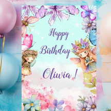 Cumpleaños de Hada Princesa Cumpleaños Feliz Hada