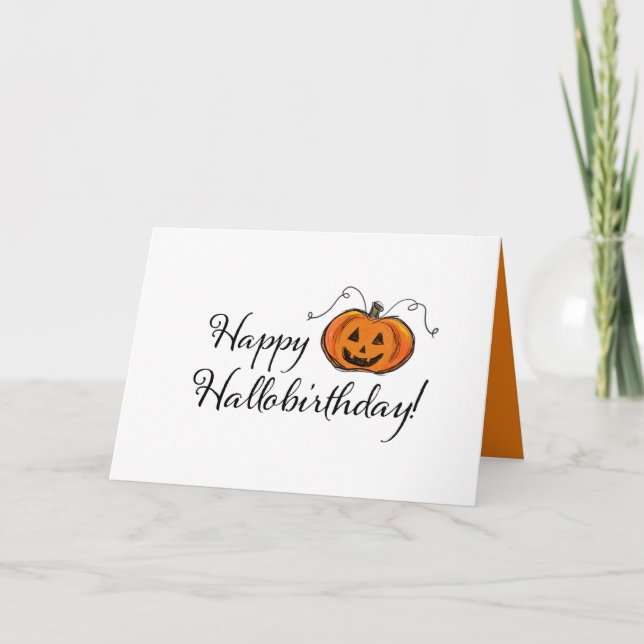 Tarjeta Cumpleaños de Halloween (Anverso)