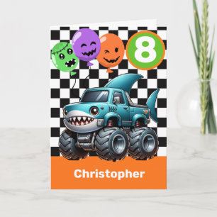 Tarjeta Cumpleaños de Halloween del 8º aniversario del cam