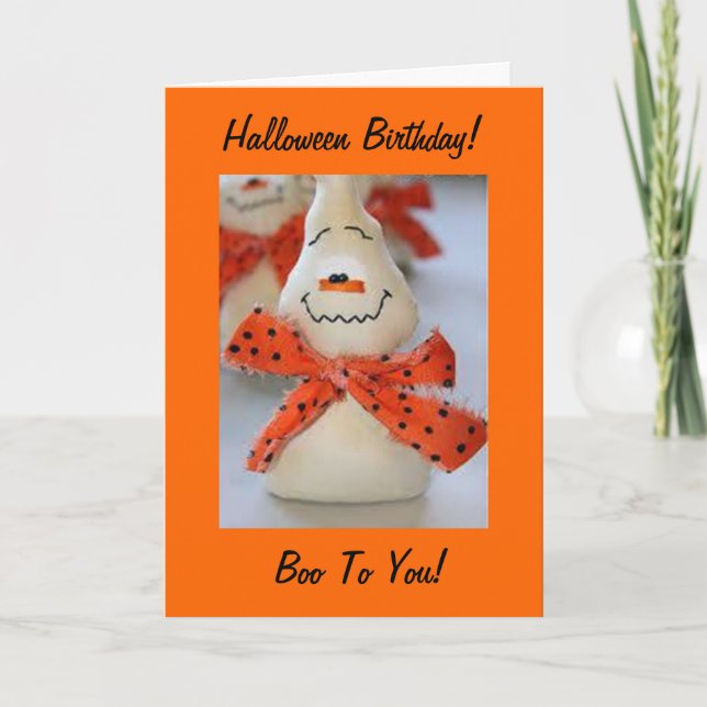 TARJETA CUMPLEAÑOS DE HALLOWEEN - SIN TRATADOS JUSTOS PARA (Anverso)