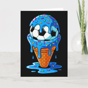 Tarjeta Cumpleaños De Helado Goteo Divertido Ll Futbol Sal