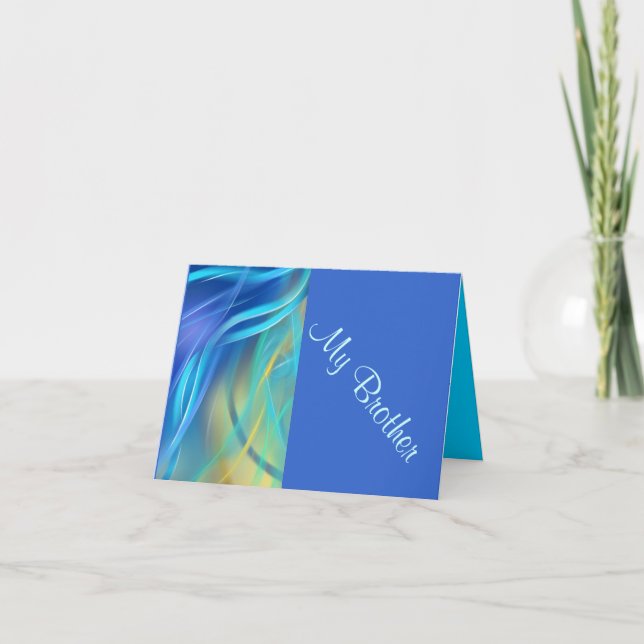 Tarjeta cumpleaños de hermano (Anverso)