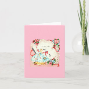 Tarjeta Cumpleaños de Hija de la Vintage