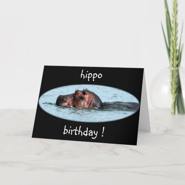 Tarjeta cumpleaños de Hippo (Anverso)