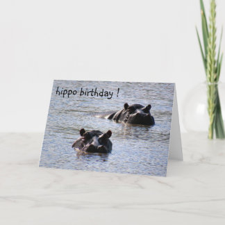 Tarjeta cumpleaños de Hippo