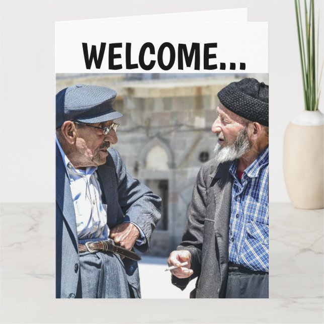 TARJETA CUMPLEAÑOS DE HOMBRE VIEJO EN LA COLINA GRANDES (Anverso)