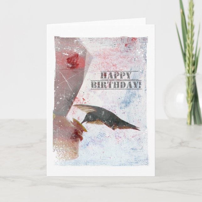 Tarjeta Cumpleaños de Hummingbird (Anverso)