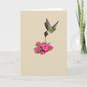 Tarjeta Cumpleaños de Hummingbird