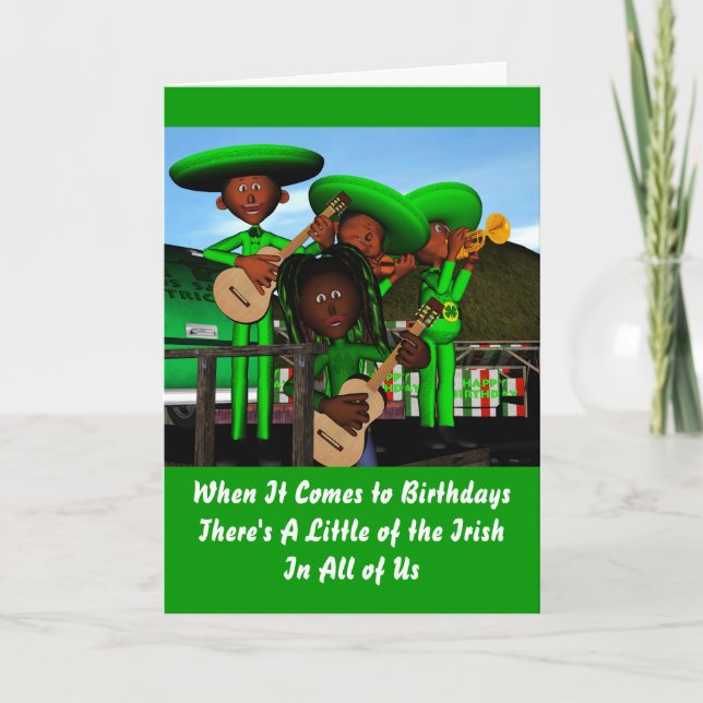 Tarjeta Cumpleaños de Irlanda (Anverso)