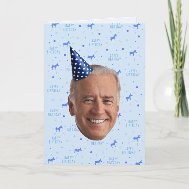 TARJETA CUMPLEAÑOS DE JOE BIDEN (Anverso)