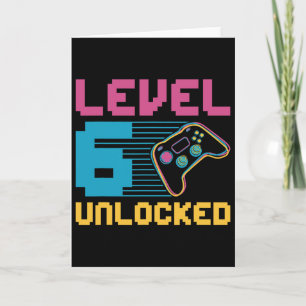 Tarjeta Cumpleaños de Juegos Desbloqueados de Nivel 6