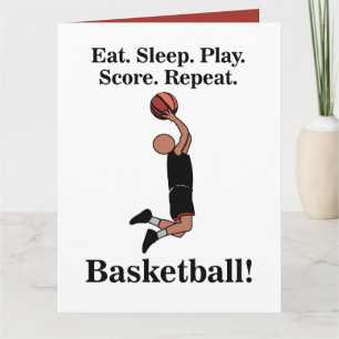 Tarjeta Cumpleaños de jugador de baloncesto entrenador fan