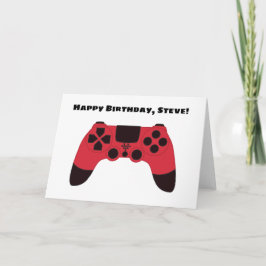 Tarjeta Cumpleaños de jugador friki de juegos