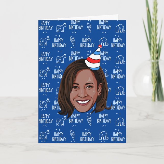 Tarjeta Cumpleaños de KAMALA HARRIS (Anverso)