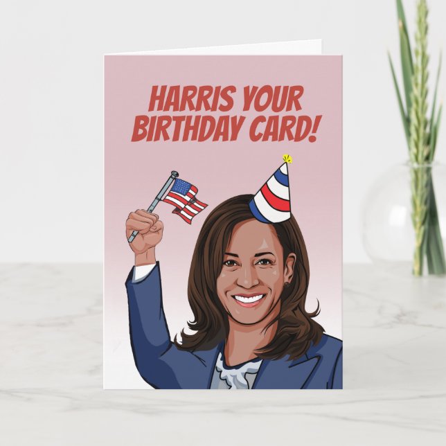 Tarjeta Cumpleaños de Kamala Harris (Anverso)