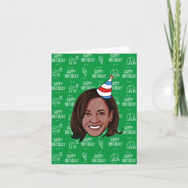 Tarjeta Cumpleaños de KAMALA HARRIS (Anverso)